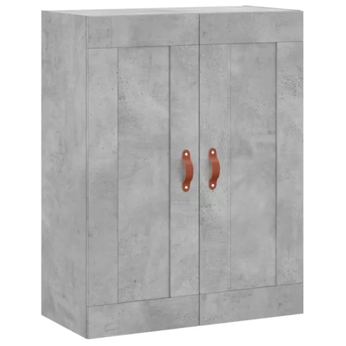 Betonszürke szerelt fa magasszekrény 69,5 x 34 x 180 cm