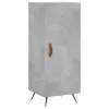 Betonszürke szerelt fa magasszekrény 34,5x34x180 cm