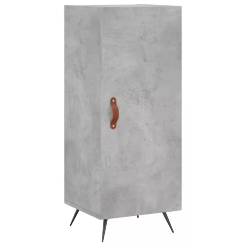 Betonszürke szerelt fa magasszekrény 34,5x34x180 cm