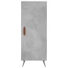 Betonszürke szerelt fa magasszekrény 34,5x34x180 cm