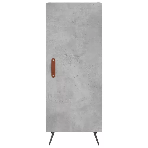 Betonszürke szerelt fa magasszekrény 34,5x34x180 cm