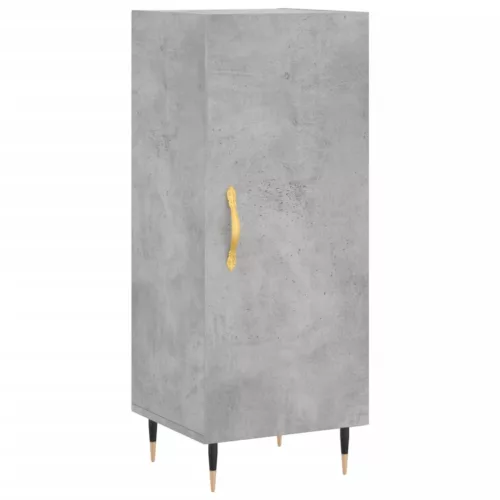 Betonszürke szerelt fa magasszekrény 34,5x34x180 cm