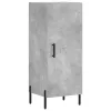 Betonszürke szerelt fa magasszekrény 34,5x34x180 cm