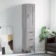 Szürke sonoma szerelt fa magasszekrény 34,5 x 34 x 180 cm