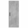 Betonszürke szerelt fa magasszekrény 34,5x34x180 cm