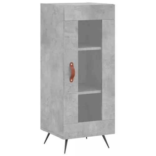 Betonszürke szerelt fa magasszekrény 34,5x34x180 cm