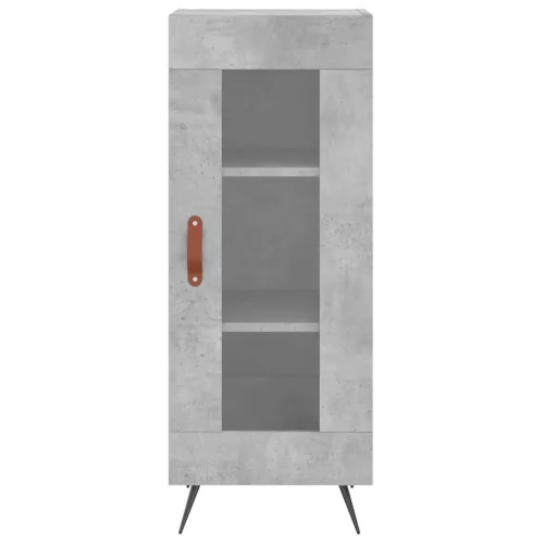 Betonszürke szerelt fa magasszekrény 34,5x34x180 cm