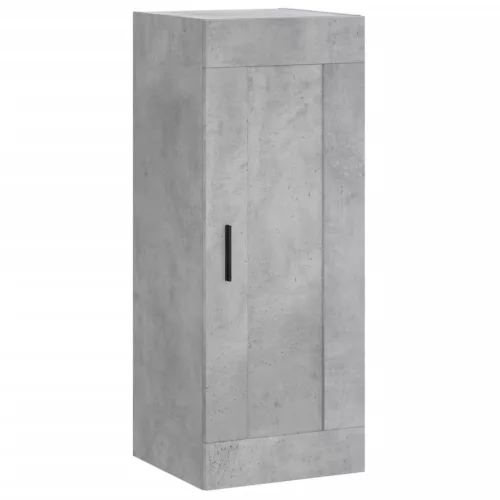 Betonszürke szerelt fa magasszekrény 34,5x34x180 cm
