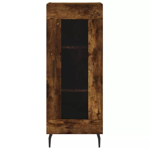 Füstös tölgy színű szerelt fa magasszekrény 34,5x34x180 cm