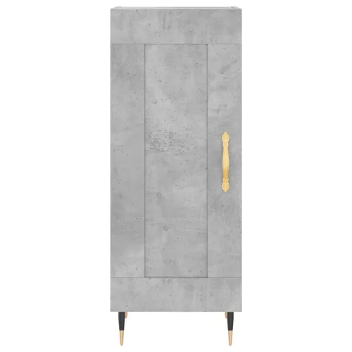 Betonszürke szerelt fa magasszekrény 34,5x34x180 cm