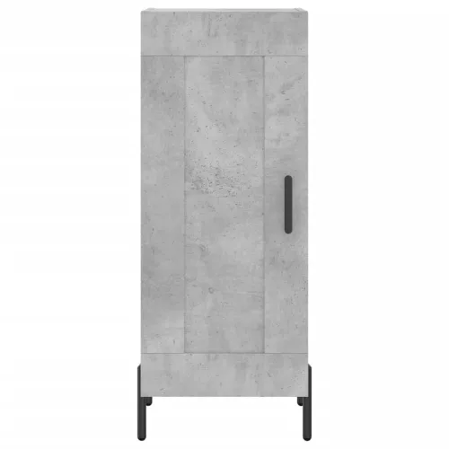 Betonszürke szerelt fa magasszekrény 34,5x34x180 cm