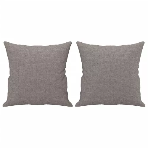 2 személyes tópszínű szövet kanapé díszpárnákkal 120 cm