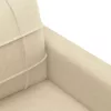 3 részes krémszínű szövet ülőgarnitúra párnákkal