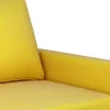 2 részes sárga bársony ülőgarnitúra párnákkal