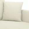 4 részes krém bársony ülőgarnitúra párnákkal