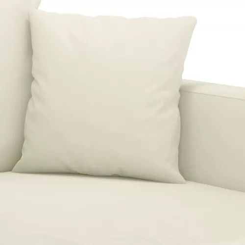 4 részes krém bársony ülőgarnitúra párnákkal
