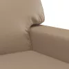 2 részes kávészínű műbőr ülőgarnitúra párnákkal