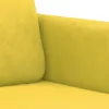 3 részes sárga bársony ülőgarnitúra