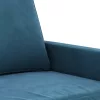 4 részes kék bársony ülőgarnitúra