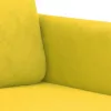 3 részes sárga bársony ülőgarnitúra