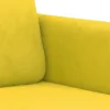 2 részes sárga bársony ülőgarnitúra párnákkal