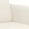 2 részes krémszínű bársony ülőgarnitúra párnákkal