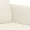 2 részes krémszínű bársony ülőgarnitúra párnákkal