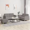 3 részes tópszínű szövet ülőgarnitúra párnákkal