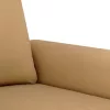 3 részes barna bársony ülőgarnitúra párnákkal