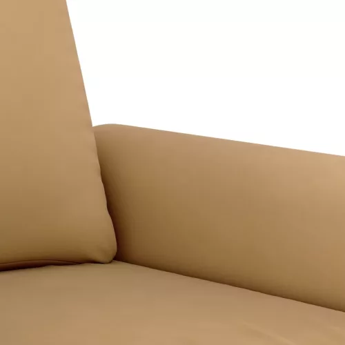 3 részes barna bársony ülőgarnitúra párnákkal