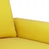 3 részes sárga bársony ülőgarnitúra párnákkal