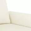 3 részes krémszínű bársony ülőgarnitúra párnákkal