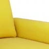 3 részes sárga bársony ülőgarnitúra párnákkal