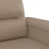 2 részes kávészínű műbőr ülőgarnitúra párnákkal