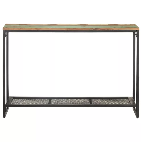 Tömör újrahasznosított fa tálalóasztal 110 x 35 x 75 cm