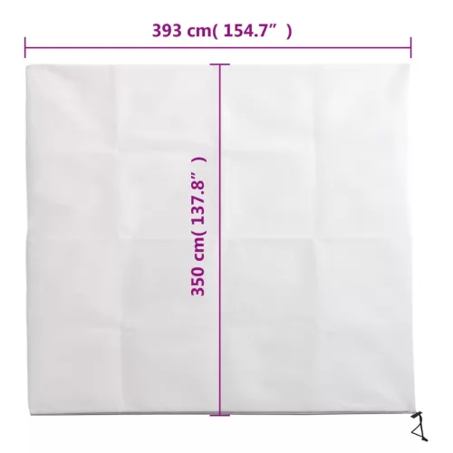2 db növényvédő huzat cipzárral 70 g/m² 3,93 x 3,5 m