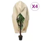 4 db növényvédő huzat cipzárral 70 g/m² 3,93 x 3,5 m
