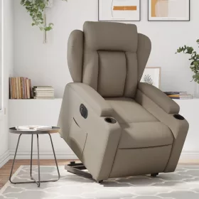   Elektromos cappuccino műbőr felállást segítő dönthető fotel