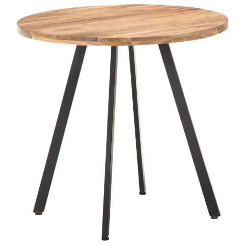 Tömör akácfa étkezőasztal 80 cm