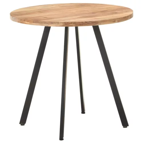 Tömör akácfa étkezőasztal 80 cm