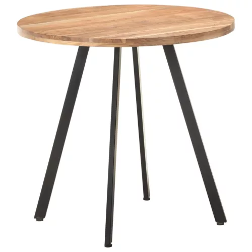 Tömör akácfa étkezőasztal 80 cm
