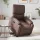 Barna műbőr felállást segítő dönthető fotel