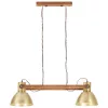 Sárgaréz színű ipari függőlámpa 25 W 109 cm E27