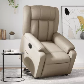  Elektromos cappuccino műbőr felállást segítő dönthető fotel