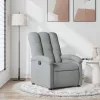 Világosszürke szövet relaxfotel