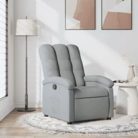 Világosszürke szövet relaxfotel
