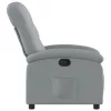 Világosszürke szövet relaxfotel