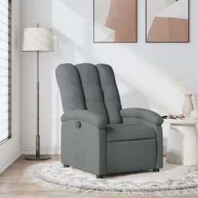 Sötétszürke szövet relaxfotel