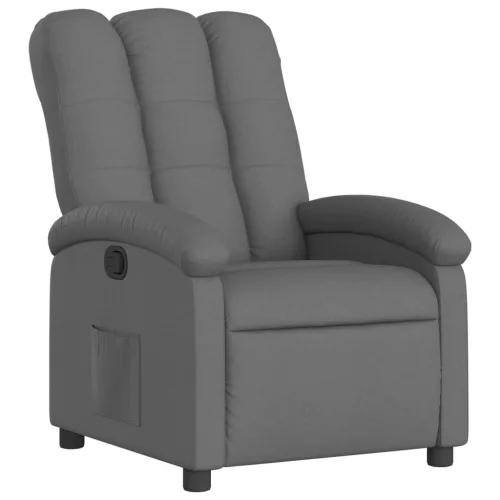 Sötétszürke szövet relaxfotel