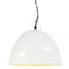 Kerek fehér ipari vintage függőlámpa 25 W 31 cm E27